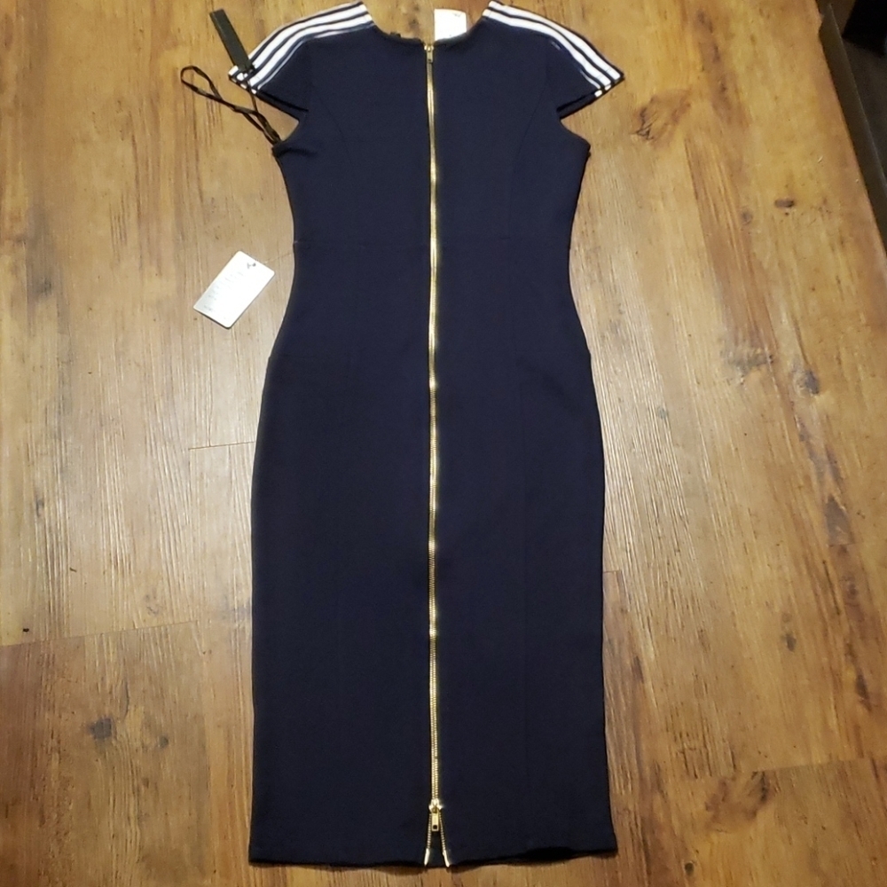 Felicity & coco navy full zip body con dress NWT - Picture 8 of 11